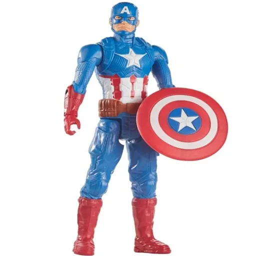 هاسبرو مارفل أفنجرز سلسلة تيتان هيرو مجسم كابتن أمريكا 12 بوصة Hasbro Marvel Avengers Titan Hero Series Captain America 12-Inch Figure