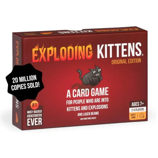 لعبة بطاقات إكسبلودينج كيتنز الإصدار الأصلي Exploding Kittens Original Edition Card Game