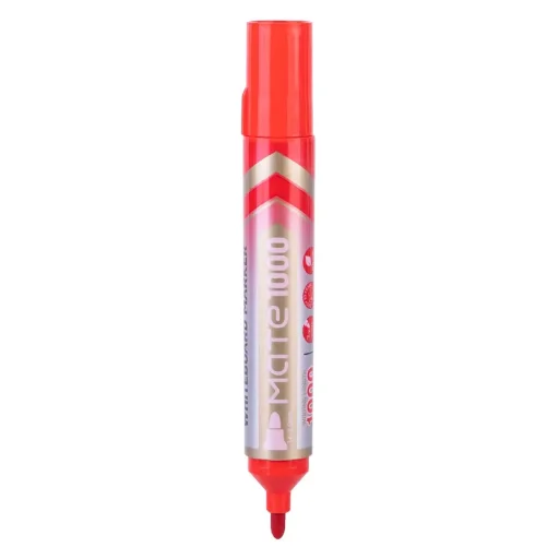 ديلي ميت U008-RE 1000 قلم سبورة بيضاء 2.0 ملم - أحمر Deli Mate U008-RE 1000 2.0mm White Board Marker - Red