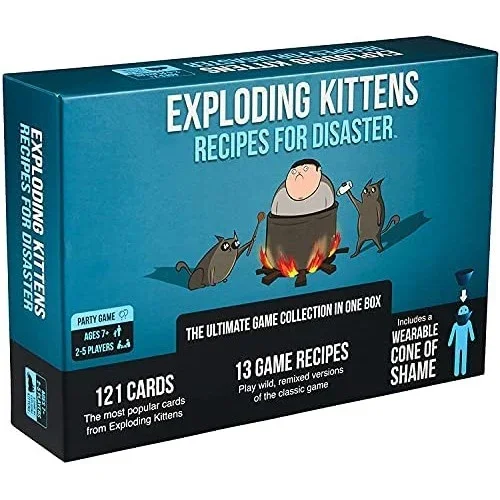 لعبة ورق إكسبلودينج كيتنز وصفات للكارثة Exploding Kittens Recipes for Disaster Card Game
