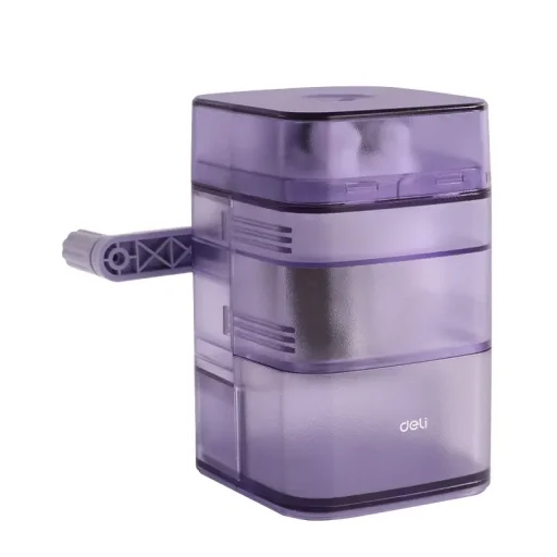 ديلي براية أقلام دوارة تغذية تلقائية H520-PU - بنفسجي Deli H520-PU Rotatry Pencil Sharpener  Auto-feed - Purple