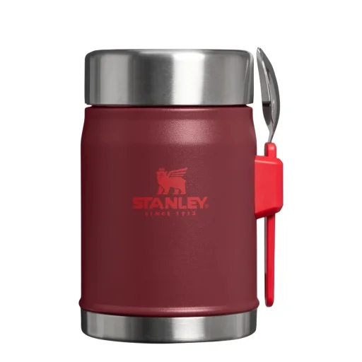 ستانلي حافظة طعام كلاسيك ليجنداري + سبورك 0.4 لتر / 14 أونصة – توت بري Stanley Classic Legendary Food Jar + Spork 0.4L / 14oz – Cranberry
