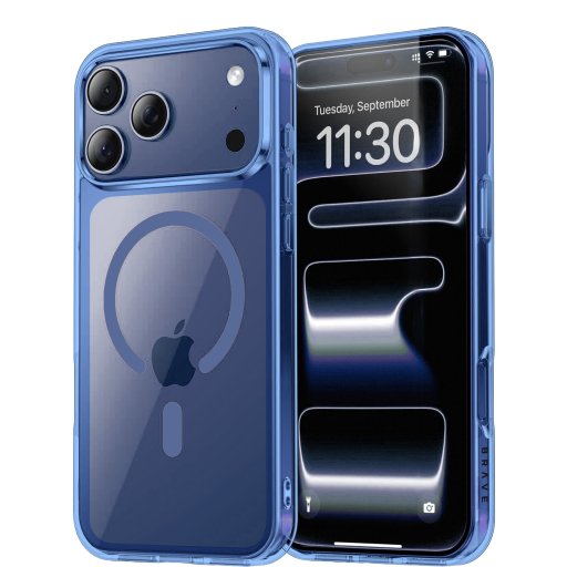 بريف Guard كفر لايفون 17 برو ماكس مع MagSafe - أزرق BPC-17MB Brave Guard iPhone 17 Pro Max Case with MagSafe - Blue BPC-17MB