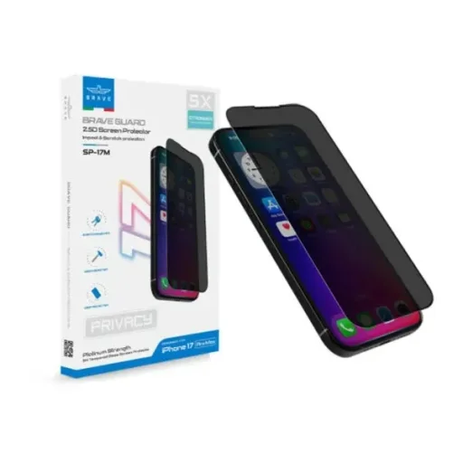 واقي شاشة خصوصية بريف SP-17M لهاتف آيفون 17 برو ماكس Brave Privacy Screen Protector for iPhone 17 Pro Max SP-17M