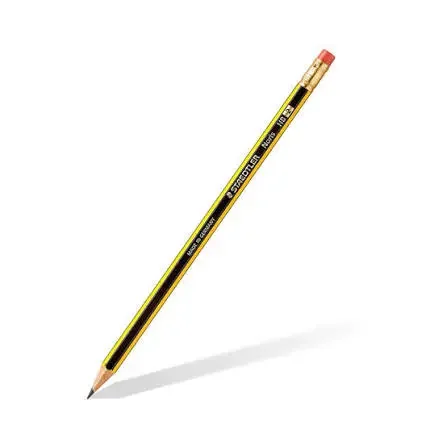 ستيدلر 10 × أقلام رصاص 122-2 Bk HB 2 برأس ممحاة مطاطية قلم نوريس مدرسي STAEDTLER 10 X Pencils 122-2 Bk HB 2 Eraser Rubber Tip Noris Pen School