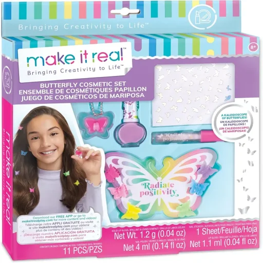مجموعة مستحضرات التجميل أحلام الفراشة من Make It Real Make It Real Butterfly Dreams Cosmetic Set