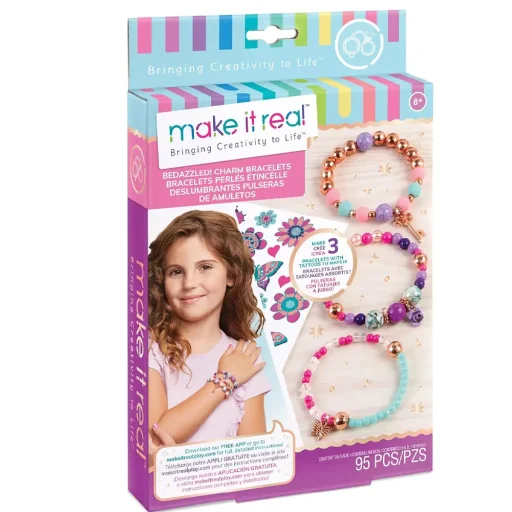 أساور السحر المبهرة من Make It Real  إبداع متفتح Make It Real Bedazzled! Charm Bracelets Blooming Creativity