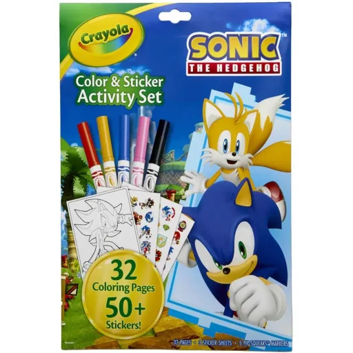 Crayola – مجموعة التلوين والملصقات لشخصية سونيك Crayola - Color & Sticker Sonic