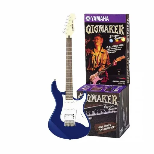ياماها جيغ ميكر حزمة غيتار كهربائي – أزرق معدني Yamaha Gigmaker Electric Guitar Pack – Metallic Blue