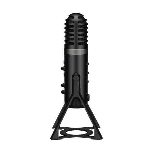 ياماها ميكروفون USB صوتي مع بث مباشر ودعم Loopback – أسود Yamaha Streaming Loopback Audio USB Microphone Black