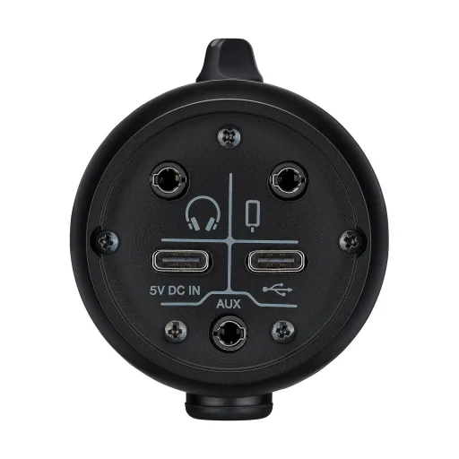 ياماها ميكروفون USB صوتي مع بث مباشر ودعم Loopback – أسود Yamaha Streaming Loopback Audio USB Microphone Black