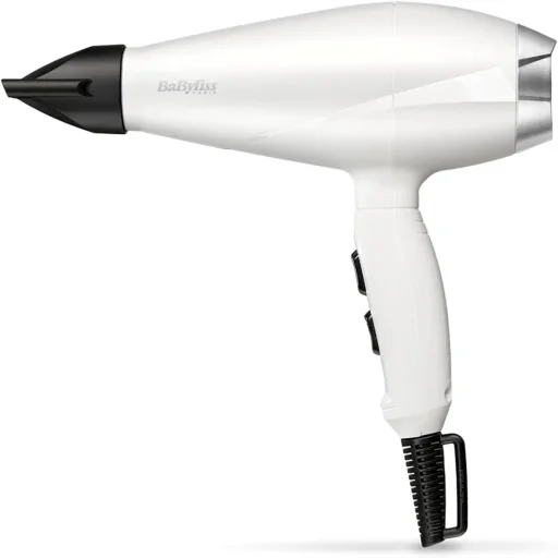 مجفف شعر من بابيليس مع إعدادين للحرارة والسرعة – 2000 واط، أبيض BABYLISS HAIR DRYER2 HEAT. SPEED SETTINGS 2000 WATT White