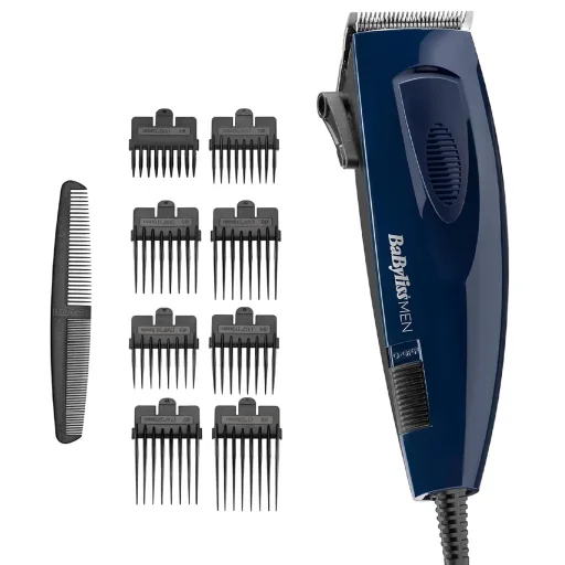 ماكينة حلاقة شعر سلكية من بابيليس – 9 أطوال قص و8 ملحقات BABYLISS HAIR CLIPPER CORD 9 CUTTING LENGTHS 8 ATTACHMENTS