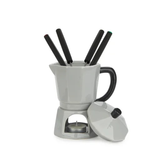 صحن فوندو بالفي – موكا، باللون الرمادي، سيراميك Balvi Fondue,Moka,gray,ceramic