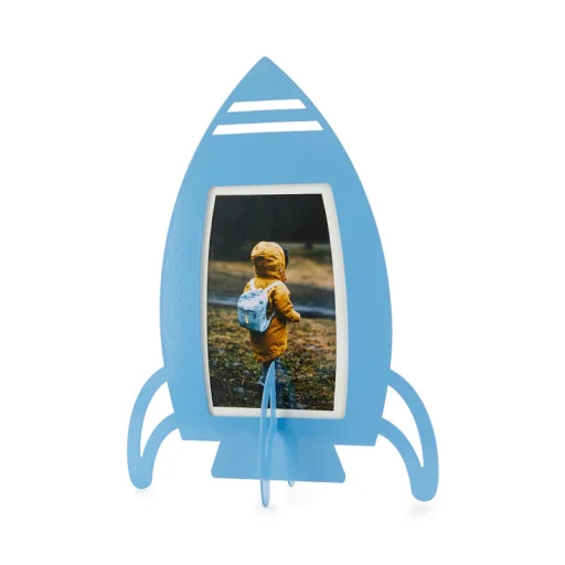 إطار صور بالفي – روكيت، باللون الأزرق، معدن Balvi Photo frame,Rocket,blue,metal
