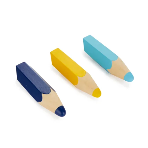 علاقة حائط بالفي – قلم ألوان، عدد 3، أزرق/أصفر، خشب Balvi Wall hanger,Color Pencil,x3blue/yellow,wood