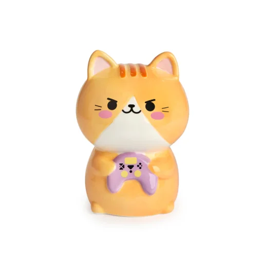 حصالة بالفي – كاوايي جيمر، باللون البرتقالي، سيراميك Balvi Coin bank,Kawaii Gamer,orange,ceramic