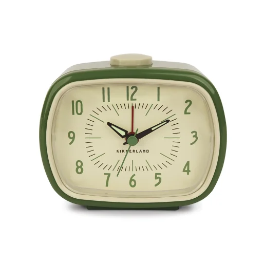 ساعة منبه ريترو – باللون الأخضر Kikkerland RETRO ALARM CLOCK GREEN
