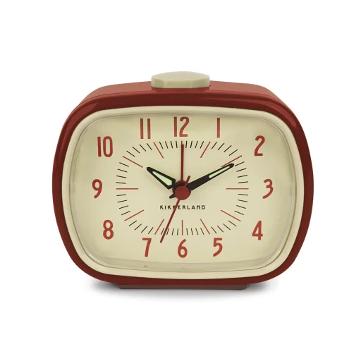 ساعة منبه ريترو – باللون الأحمر Kikkerland RETRO ALARM CLOCK RED