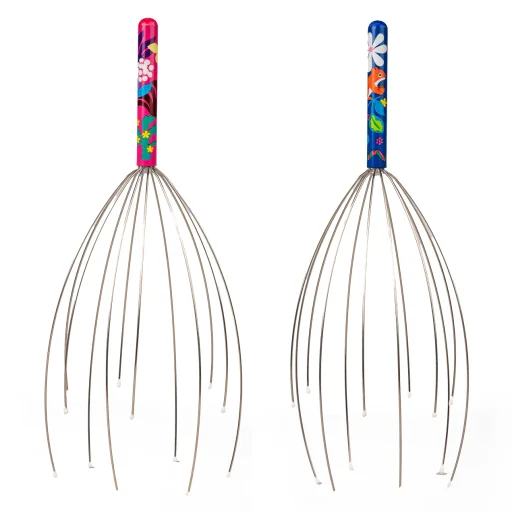 جهاز تدليك الرأس – بتصميم نباتي متنوع Kikkerland HEAD MASSAGER BOTANICAL ASST