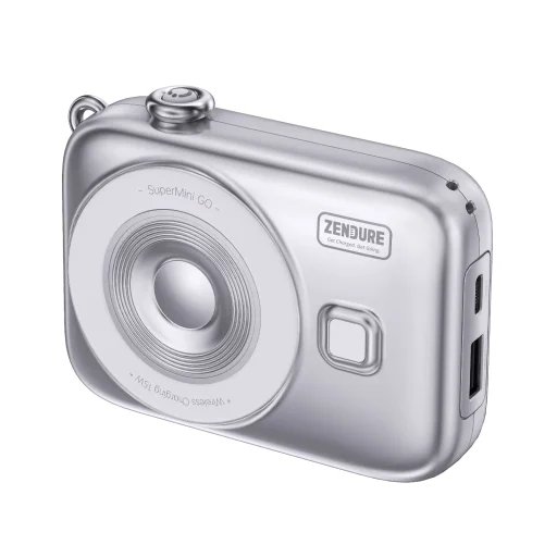 باور بانك زيندور SuperMini GO مغناطيسي لاسلكي بقدرة 20 واط — اللون الفضي Zendure SuperMini GO 20W Magnetic Wireless - Silver