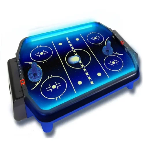 لعبة هوكي الهواء الإلكترونية من أمباسادور - سلسلة هايبر نيون Ambassador Electronic Arcade Air Hockey - Hyper Neon Series