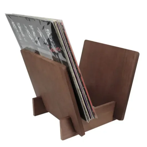 حامل أسطوانات الفينيل من خشب الكندلنوت "إم جي آي" MJI Vinyl Record Candlenut Holder GK-R40A