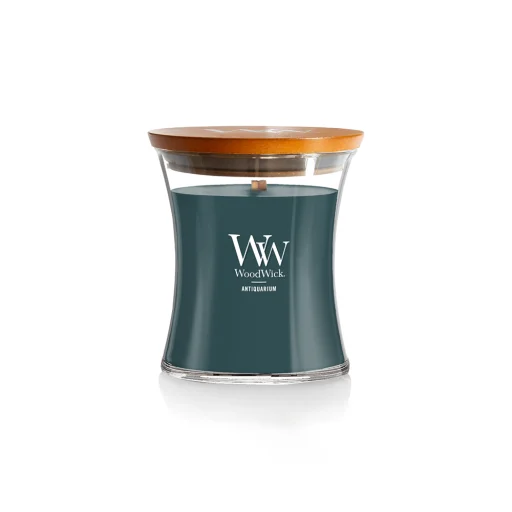 شمعة "وود ويك" (WoodWick) متوسطة بتصميم الساعة الرملية - أنتيكواريوم WoodWick Hourglass Medium Candle - Antiquarium
