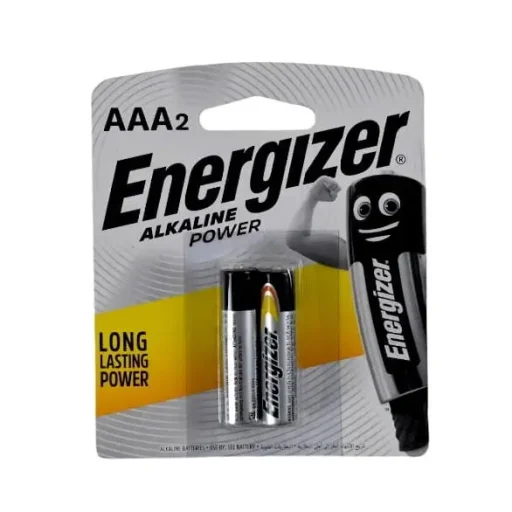 إنرجايزر (Max) بطاريات قلوية AAA، حبتين - (2-Pack) BP2 Energizer Alkaline Power AAA Batteries E92 BP2 - 2-Pack