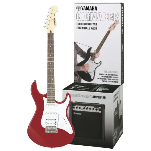 ياماها (Yamaha EG-112G Electric Guitar Starter Pack) مجموعة جيتار كهربائي للمبتدئين - أحمر Yamaha EG-112G Electric Guitar Starter Pack Red