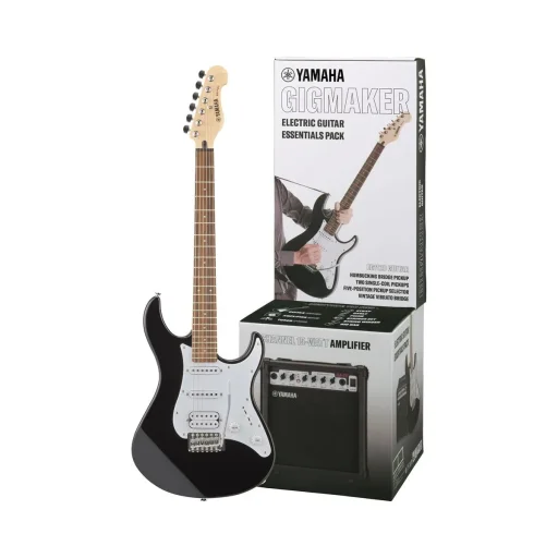 ياماها (Yamaha EG-112G Electric Guitar Starter Pack) مجموعة جيتار كهربائي للمبتدئين - أسود Yamaha EG-112G Electric Guitar Starter Pack Black