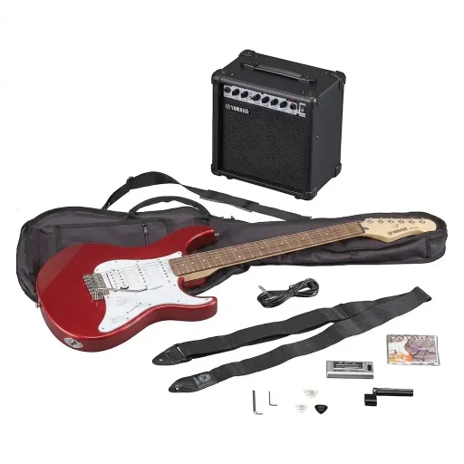 ياماها (Yamaha EG-112G Electric Guitar Starter Pack) مجموعة جيتار كهربائي للمبتدئين - أحمر Yamaha EG-112G Electric Guitar Starter Pack Red