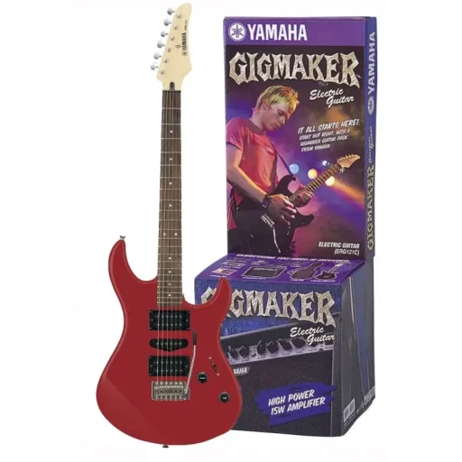 ياماها (Yamaha ERG121GPII Electric Guitar Pack) مجموعة جيتار كهربائي - أحمر Yamaha ERG121GPII Electric Guitar Pack Red