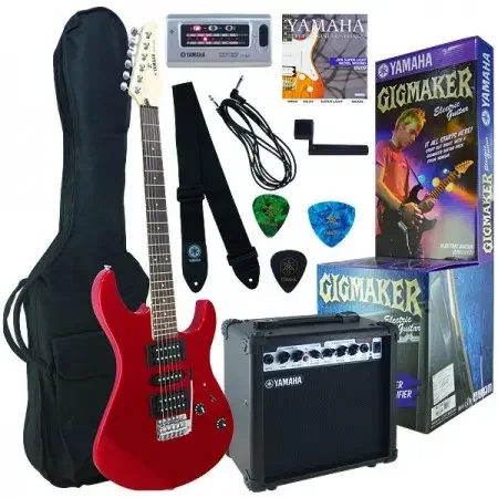 ياماها (Yamaha ERG121GPII Electric Guitar Pack) مجموعة جيتار كهربائي - أحمر Yamaha ERG121GPII Electric Guitar Pack Red