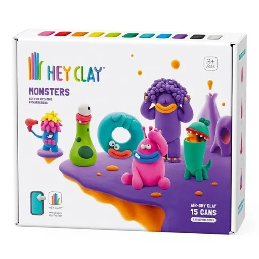 هي كلاي - الوحوش، 15 علبة HEY CLAY - Monsters 15 Cans