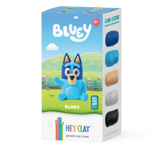 هي كلاي - بلوي، سلسلة المجموعات، 5 علب Hey Clay Bluey, Series Collections, 5 cans