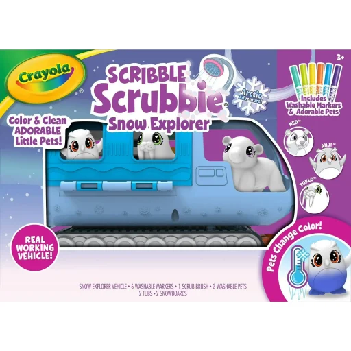 كرايولا - مركبة استكشاف الثلوج لحيوانات "سكريبيل سكروبي" Crayola Scribble Scrubbie Snow Explorer