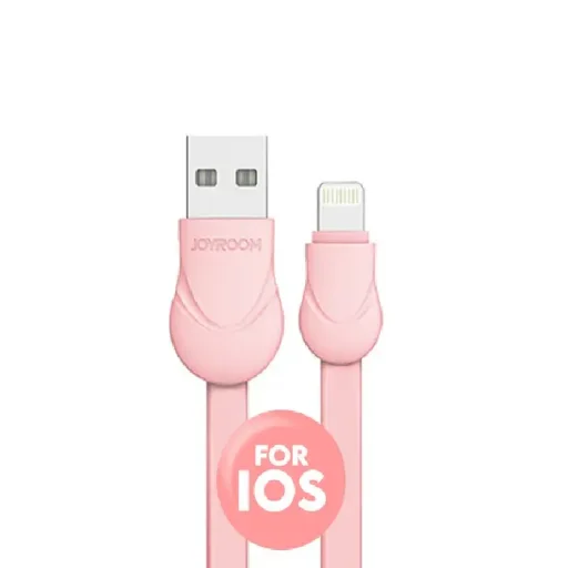 جوي رووم  كابل بيانات تايب سي (Type-C) موديل S-L121W - وردي Joyroom S-L121W Type-C Data Cable - Pink