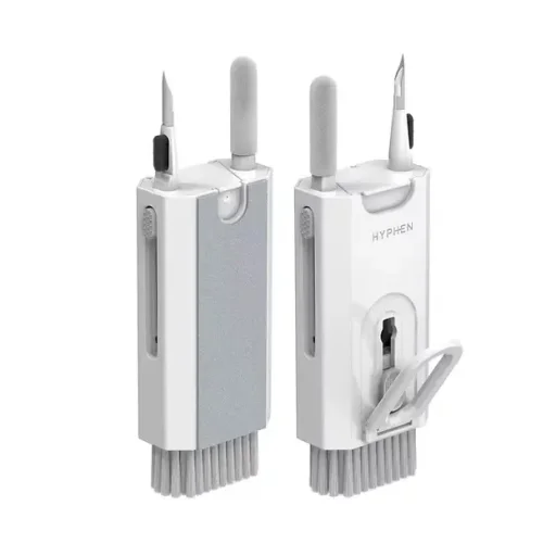 طقم تنظيف متعدد الوظائف هايفن 8 في 1 - أبيض Hyphen 8-in-1 Multifunctional Cleaning Kit - White