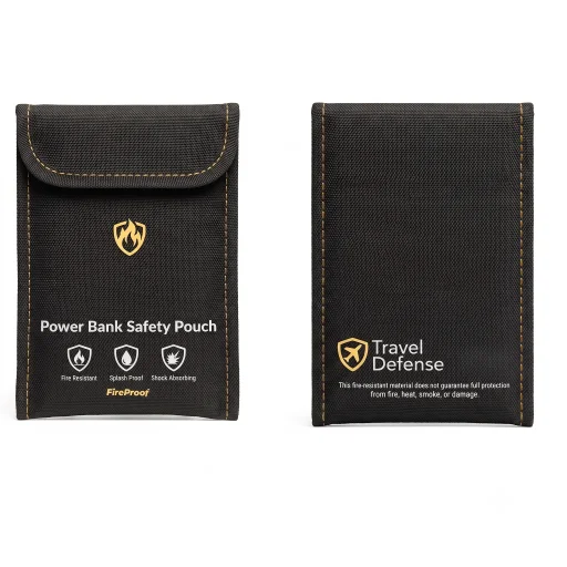 حقيبة حماية لبنك الطاقة هايفن فاير فينس - أسود Hyphen FireFence PowerBank Safety Pouch - Black