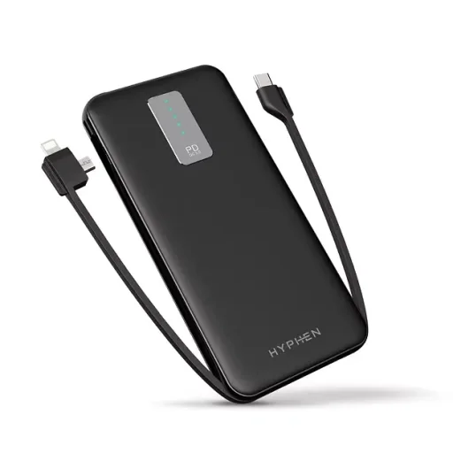 بنك طاقة (باور بانك) هايفن سلسلة X نحيف بسعة 10 آلاف مللي أمبير - شحن سريع Hyphen X Series 10K MAH Slim Powerbank - FAST CHARGE