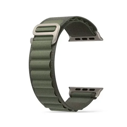 سوار ساعة أبل (سير) هايفن - لأبل ألترا 49 مم - نايلون لوب مقاس وسط - أخضر Hyphen Watch Strap - Apple Ultra 49mm - Nylon Loop Medium - Green