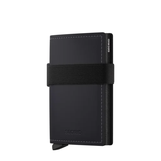 محفظة بطاقات سيكريد باندواليت - أسود مطفي/أسود Secrid Bandwallet Matte Black-Black