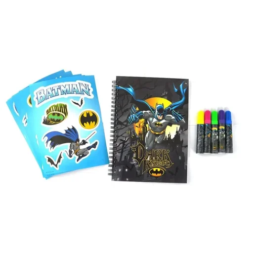 باتمان مجموعة قرطاسية 12 قطعة - Tbt21Bmbx12602 Batman Stationery Set 12Pcs - Tbt21Bmbx12602