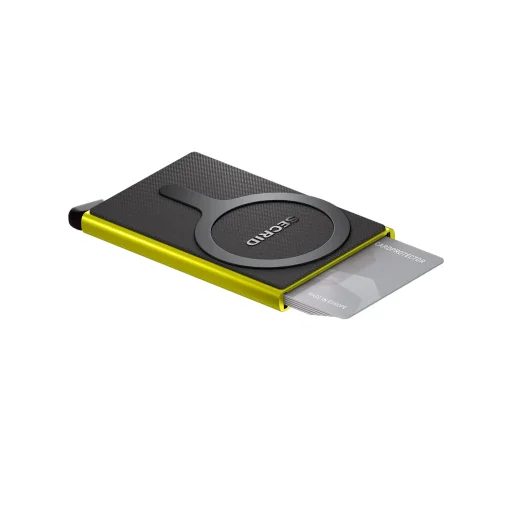 محفظة بطاقات سيكريد كاردبروتيكتور لماج سيف - ليموني Secrid Cardprotector for MagSafe Lime