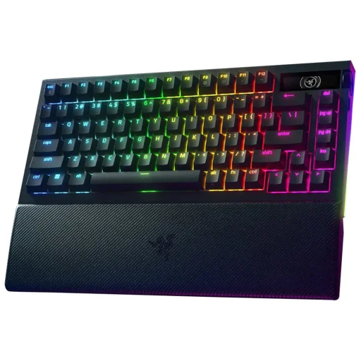 لوحة مفاتيح ألعاب ميكانيكية لاسلكية ريزر بلاك ويدو V4 برو 75% - توزيع أمريكي Razer BlackWidow V4 Pro 75% Wireless Mechanical Gaming Keyboard - US Layout