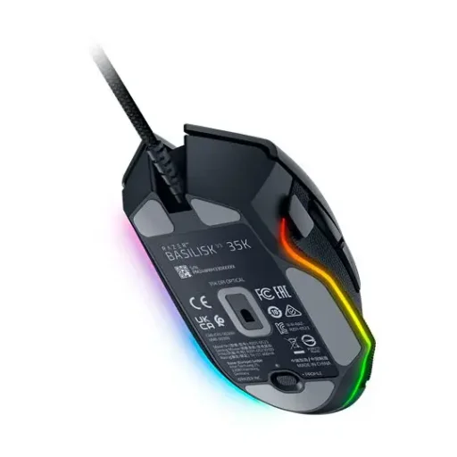 ماوس ألعاب سلكي ريزر بازيليسك V3 35K - أسود Razer Basilisk V3 35K Wired Gaming Mouse - Black