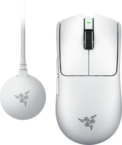 ماوس ألعاب إلكترونية لاسلكي ريزر فايبير V4 برو - أبيض Razer Viper V4 Pro Wireless Esports Mouse - White