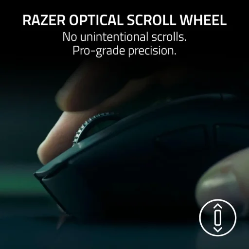 ماوس ألعاب لاسلكي ريزر ديف أدر V4 برو - أبيض Razer DeathAdder V4 Pro Wireless Gaming Mouse - White