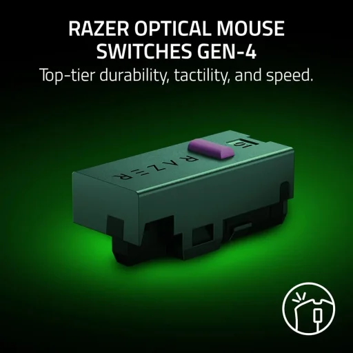 ماوس ألعاب لاسلكي ريزر ديف أدر V4 برو - أبيض Razer DeathAdder V4 Pro Wireless Gaming Mouse - White